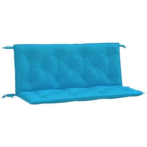 Cuscini Per Panca 2 Pz Azzurri 120x50x7cm In Tessuto Oxford - Foto 2