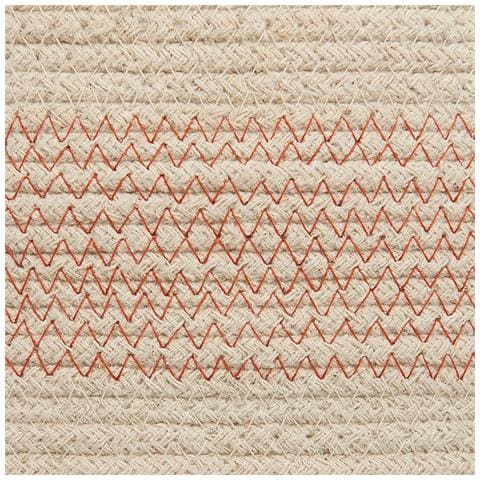 Set Di 2 Cestini Silopi Cotone Beige Chiaro - Foto 2