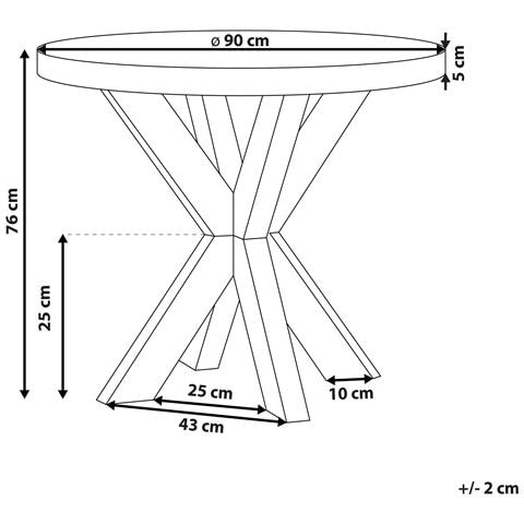 Tavolo Da Giardino Cemento Grigio Olbia - Foto 6