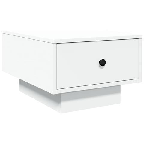Tavolino Da Salotto Bianco 60x45x31 Cm In Legno Multistrato - Foto 2
