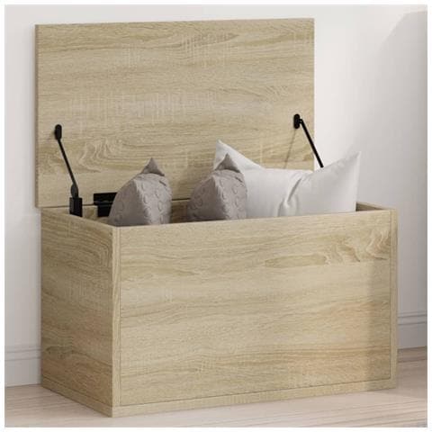 Contenitore Portaoggetti Rovere Sonoma 60x35x35cm In Truciolato - Foto 1