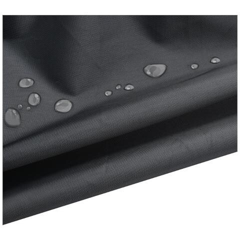 Telo Copribici Argento E Nero - Tessuto Taffetà Rivestito In Argento 190t  Xl - Foto 5