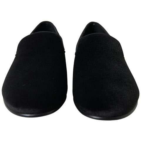 Mocassini In Velluto Nero Scarpe Formali - Eu42/us9 - Foto 5