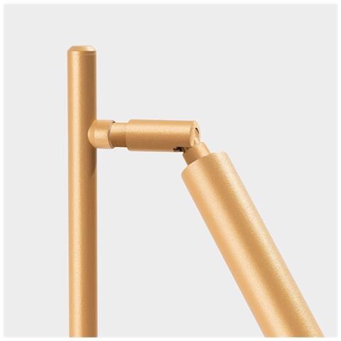 Lampada Da Tavolo Pastelo Oro Sl. 1470 - Moderno Lampada Da Scrivania D'oro 43x14x20 Cm - Foto 8