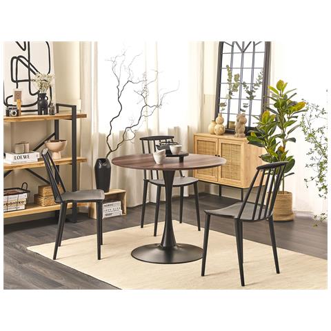 Tavolo Da Pranzo Boca Marrone Scuro 90 Cm 90 Cm - Foto 1