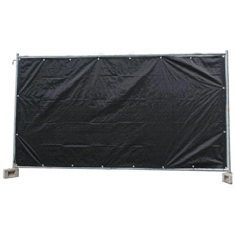 Telo Per Recinzione Da Cantiere 160g /m² Nero Pe 1 76m X 3 41m - Foto 1