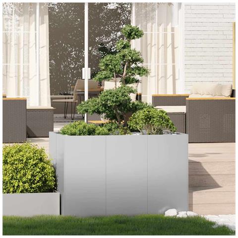 Fioriera 120x80x80 Cm In Acciaio Zincato - Foto 3