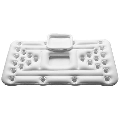 Portabevande Gonfiabile, Gioco Beer-pong, Bancone Bar Piscina. 180x80x12cm. Colore Bianco - Foto 1