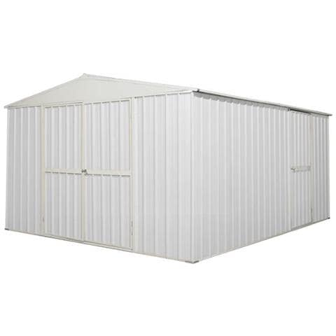 Garage Deposito Lamiera Box In Acciaio Zincato 360x430cm X H2.10m - 185kg - 15,48mq - Bianco - Foto 1