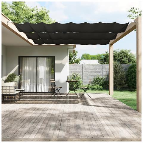 Paravento Verticale Antracite 140x600 Cm Tessuto Oxford - Foto 6