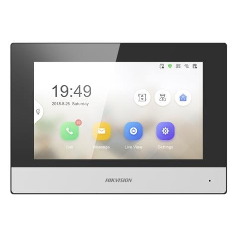 DS-KH6320-TE1 sistema per video-citofono 17,8 cm (7") Nero, Grigio - Foto 1