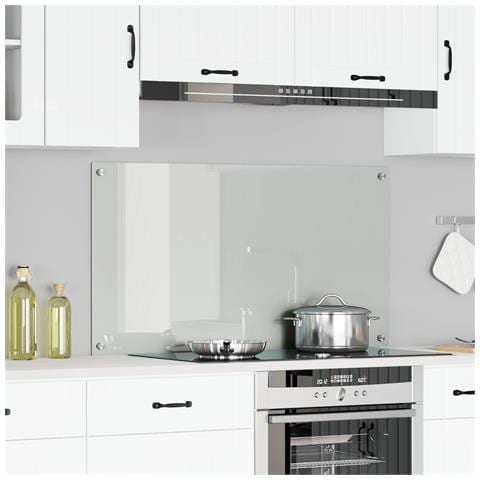Schienale Cucina Trasparente 120x60x0,6 cm in Vetro Temperato - Foto 2