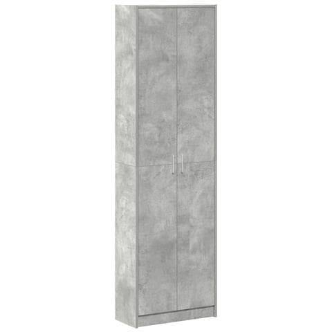 Armadio Grigio Cemento 55x25x189 cm in Legno Ingegnerizzato - Foto 1