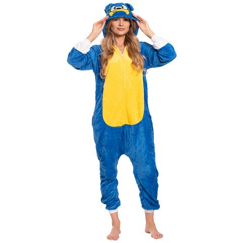 Pigiama Da Donna Tuta Kigurumi Onesie Costume Sonic Blu 165-175 L - Foto 8