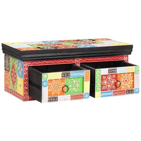 Mobile TV da muro 60x30x24 cm Legno massello Mango grezzo - Foto 1