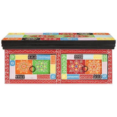 Mobile TV da muro 60x30x24 cm Legno massello Mango grezzo - Foto 2