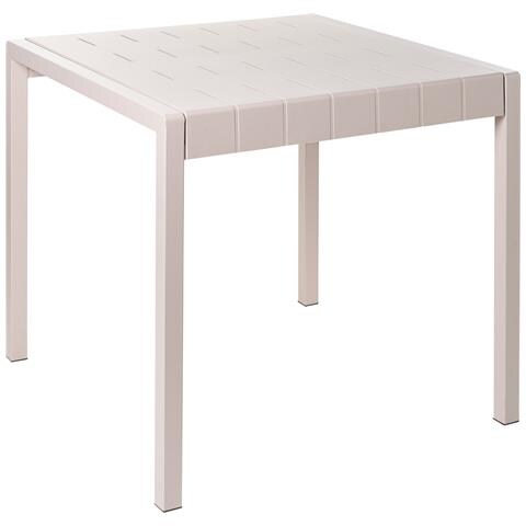 Tavolo Da Pranzo Da Giardino Bartica 81 Cm 84 Cm Beige - Foto 2
