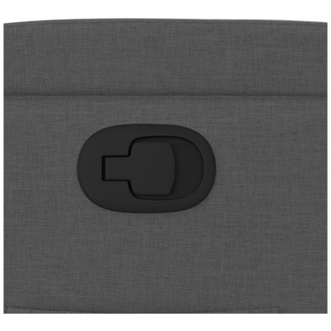 Poltrona reclinabile in tessuto grigio scuro - Foto 9