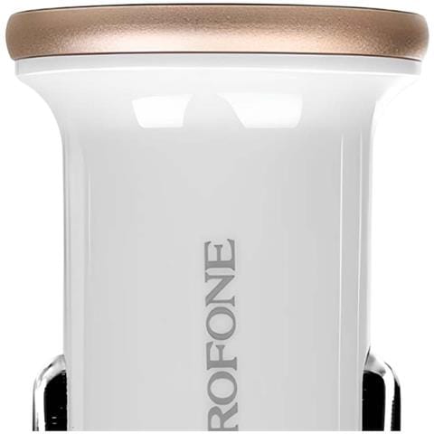 Caricatore Per Auto Rapido Con 2 Porte Usb 5v / 2.1a, Bianco - Foto 2