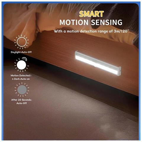 Luce Led Intelligente A Induzione Del Corpo Umano - Magnetica, A Batteria, Con Sensore Di Movimento - Foto 2