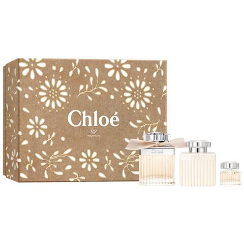 Set Chloe: Chloe, Eau De Parfum, For Women, 75 Ml + Chloe, Eau De Parfum, For Women, 5 Ml *miniature + Chloe, Body Lotion, All Over The Body, 100 Ml - Foto 1