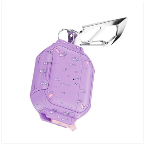 Custodia Protettiva In Tpu Con Penna Per La Pulizia Compatibile Con Apple Airpods Pro 3 - Antiurto E Impermeabile Purple - Foto 3