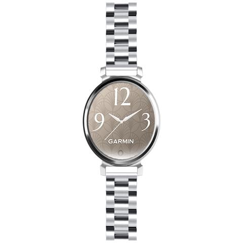 Cinturino In Acciaio Inossidabile A Tre Perle Compatibile Con Garmin Lily 2 - 14mm Silver - Foto 1
