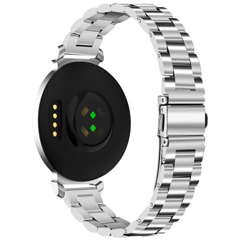 Cinturino In Acciaio Inossidabile A Tre Perle Compatibile Con Garmin Lily 2 - 14mm Silver - Foto 2