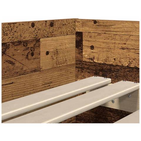 Struttura del letto Legno vecchio 100 x 200 cm Pino massello - Foto 9
