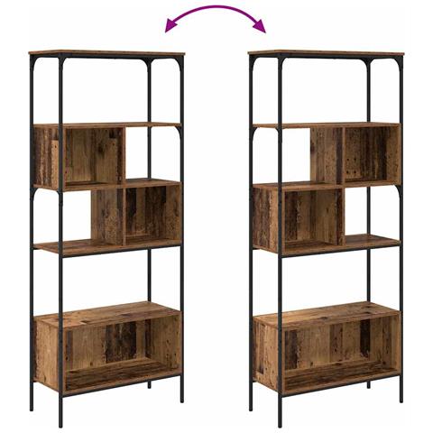 Libreria Legno vecchio 76 x 33 x 188,5 cm Legno multistrato - Foto 9