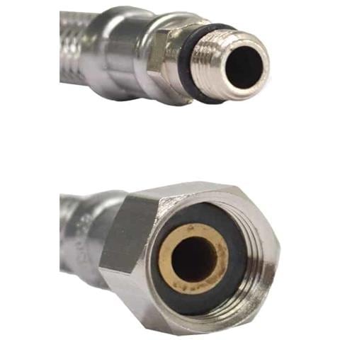 Flessibile In Acciaio Inox Dn8 300mm M10 Certificato Dvgw Per Acqua Potabile - Foto 2