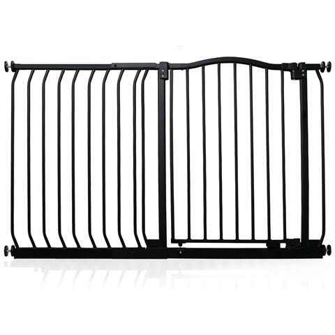 Safetots Cancelletto Di Sicurezza Con Parte Superiore Incurvata, 125cm - 134cm, Nero Opaco - Foto 1