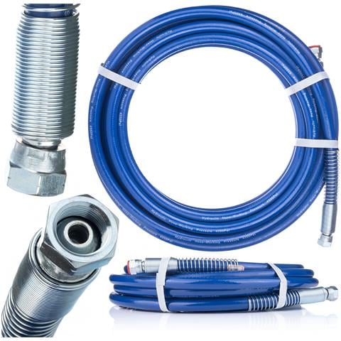 Tubo Alta Pressione 3/8"" 20m - Compatibile Con Graco, Wagner, Titan | Pressione Max 227 Bar | Giallo, Resistente E Flessibile - Foto 1