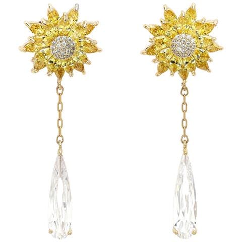 Collezione Diva Orecchini a Goccia Girasole - Foto 5