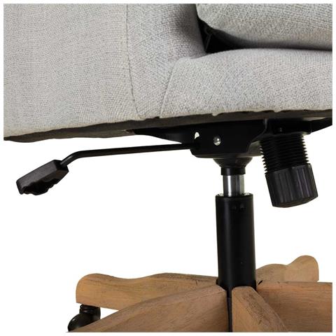 Sedia In Legno E Imbottita Con Ruote 60x60x40/93h Cm - Foto 8