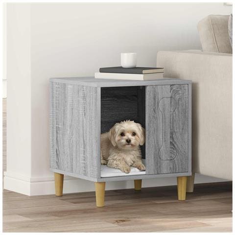 Cuccia per cani Grigio Sonoma 44 x 42 x 49 cm Legno multistrato - Foto 2