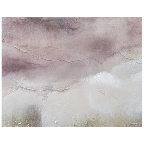 Dipinto Su Tela Pink Mountain Astratto Rosa, Bianco E Nero 80x60 Cm - Foto 2