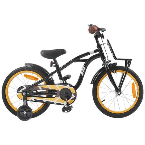 Bicicletta per Bambini 16 Pollici per bambini di 4-6 anni Nero - Foto 1