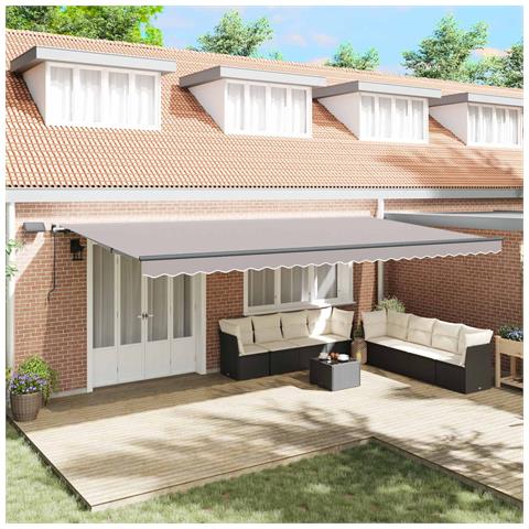 Tenda Retrattile Grigio chiaro 600 ×350 cm Tessuto - Foto 2