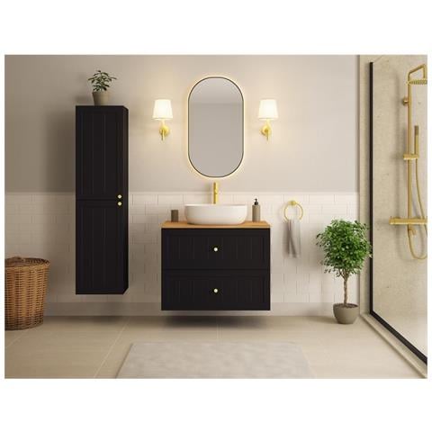 Mobile sottolavabo, Beige, 160 cm, 4 cassetti con chiusura ammortizzataMobileda bagno - Foto 2