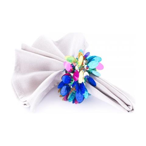 Allaccia Tovagliolo Gioiello - Set Da 4 Pezzi In Confezione Regalo Quadro - Foto 2