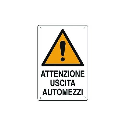 Cartello In Polionda Attenzione Uscita Automezzi 40x30 Cm - Foto 3