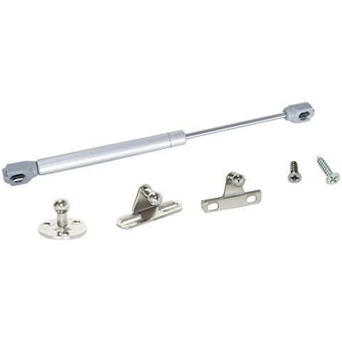 1274925 Set Di 10 Kit Braccetto Molla A Gas, Verniciato Alluminio, 5kg 80mm (10un) - Foto 1