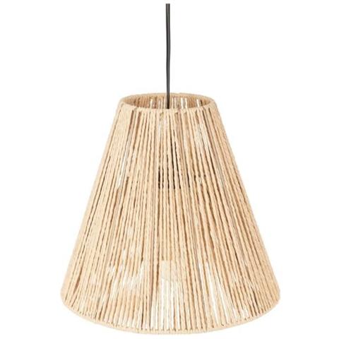 Lampada A Sospensione In Corda - E27 - 40 W - H. 27 Cm - Beige - Foto 1