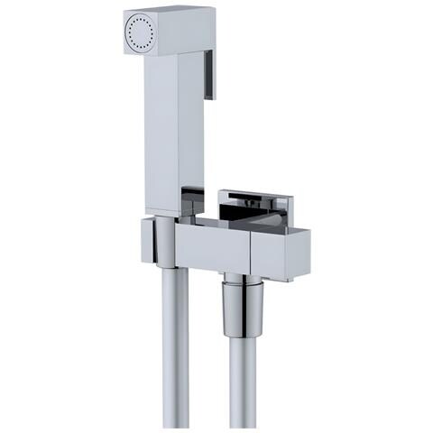 Idroscopino Wc Doccetta Ottone Portatile Shutoff Monogetto Con Leva Ogomondo Kit *** Finitura- : Cromato Quadro - Foto 4