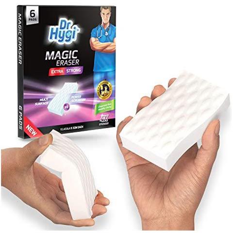 6 X Extra Strong Di Magic Eraser Di Dr. hygi Gomma Magica Spugna Set Per Marco E Smacchiatura Heavy-duty Spugna Magica Per Tutte Le Superfici Gomma Magica Di Pulizia Spugne Per Bagno Cucina Walls - Foto 1