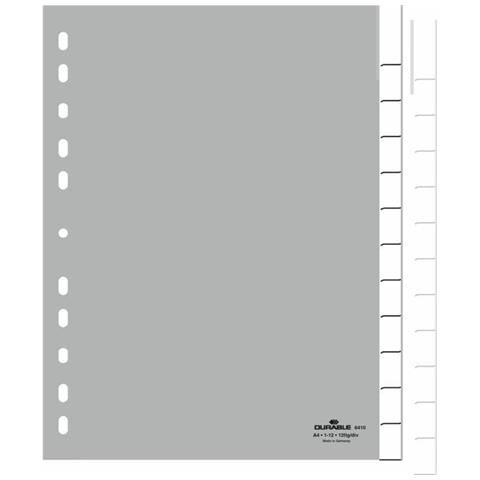 6410-10 Blank tab index Polipropilene (PP) Grigio - Foto 1