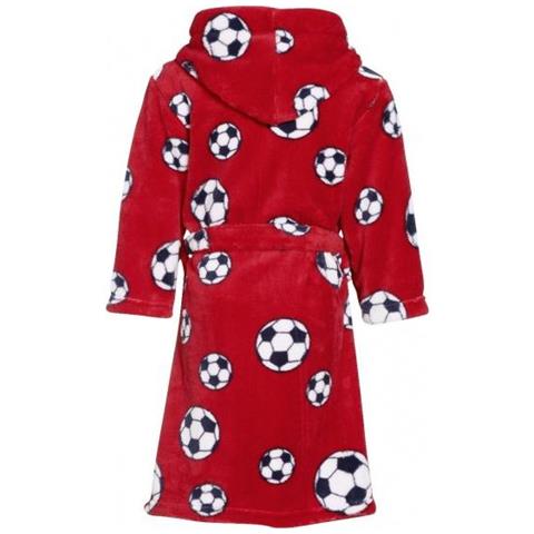 Accappatoio Soccerjunior Pile Rosso Taglia 122/128 - Foto 2