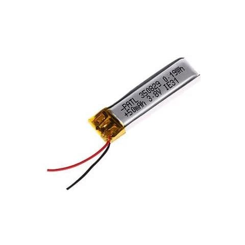 1 Pezzo Batteria Lipo Ricaricabile 350829 (3.8v, 50mah Lipo) Per Cuffie Bluetooth, Smart Watch, Pos, Strumenti Medicali E Altri Dispositivi Portatili - Foto 2