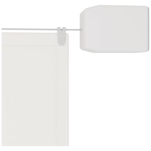 Paravento Verticale Bianco 180x1000 cm Tessuto Oxford - Foto 2